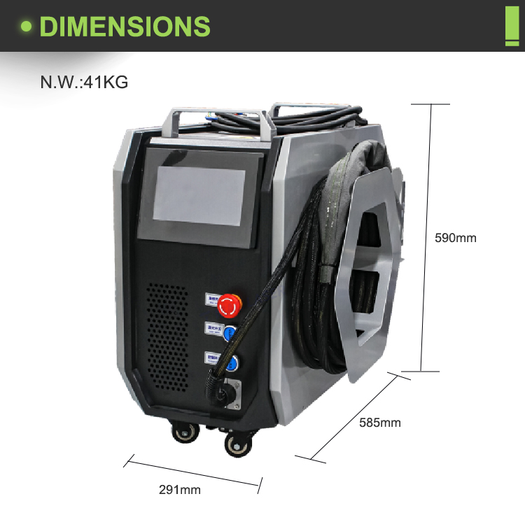 El Tipi Fiber Lazer Kaynak Mak - Air Cooled Laser Welding Machine 1500W incelemesi ve fiyatı