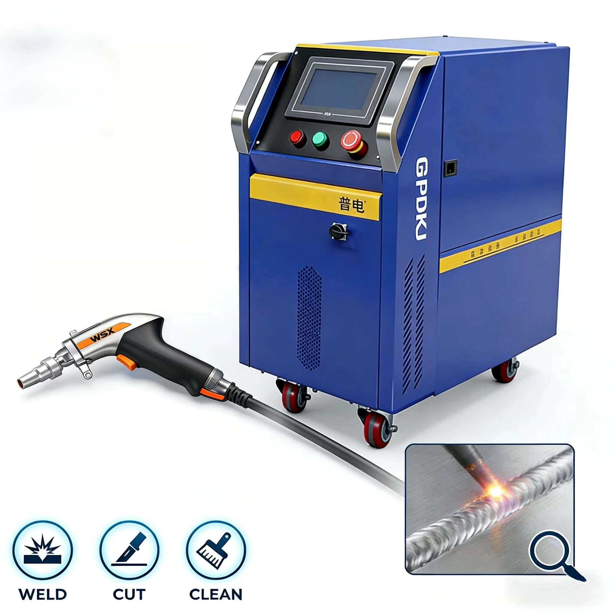 Otomotiv Gövde Onarımı için 12 - Air Cooled Laser Welding Machine 1500W incelemesi ve fiyatı